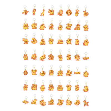 ビスケットどうぶつさんマーカーチャーム<ランダム56種>