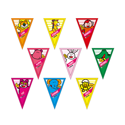 ガーランド風バッジ