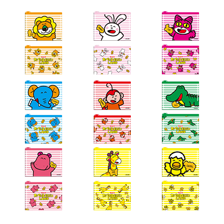 クリアファスナーポーチ