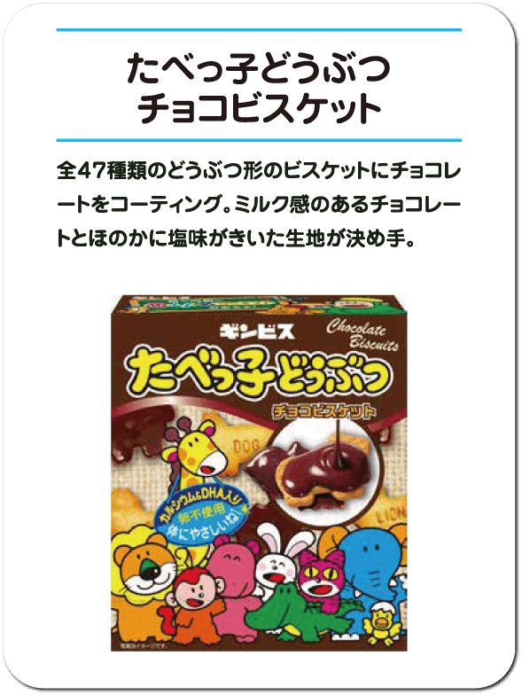 たべっ子どうぶつ チョコビスケット